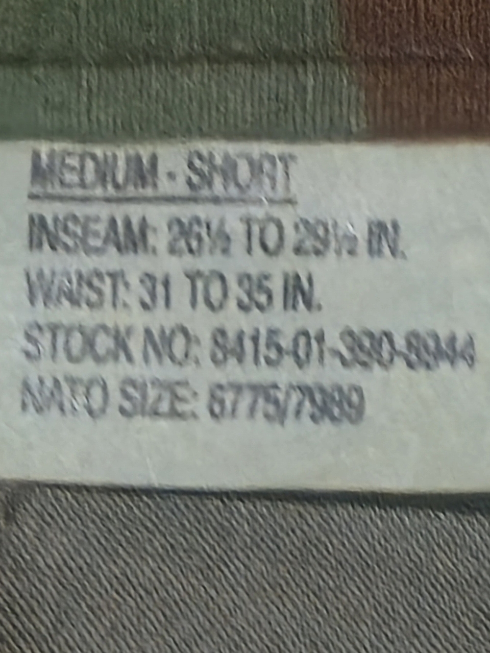 Woodland Camo Cargo Pants - Green / Brown / Black - Picture 3 of 6